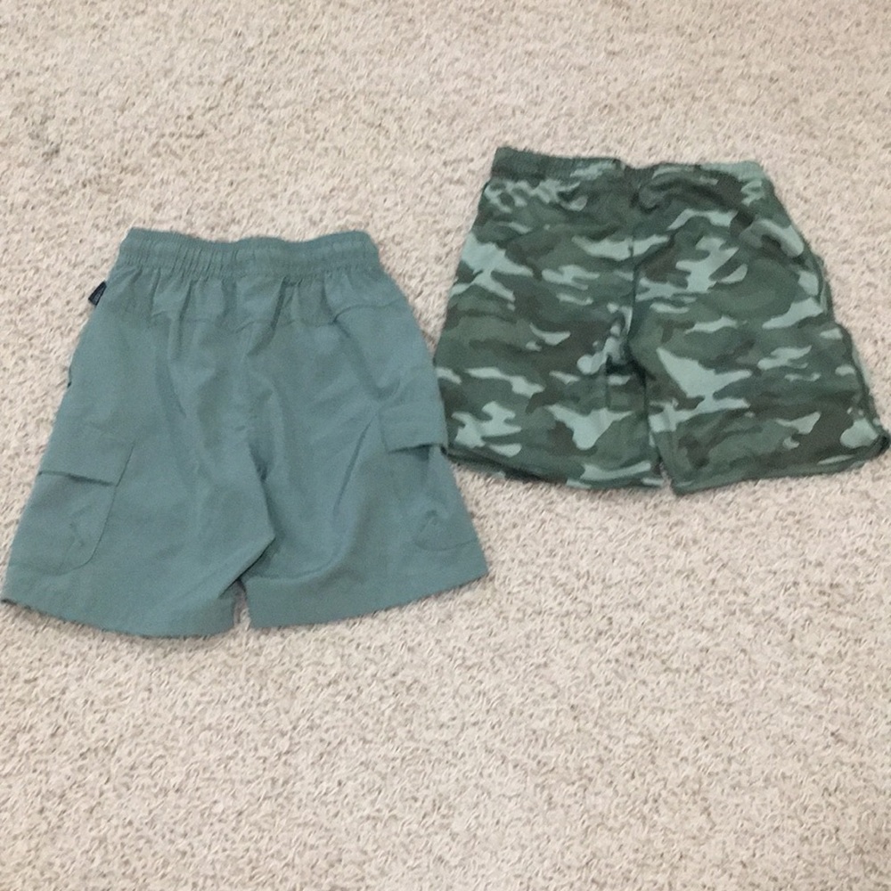 BUNDLE Kids Green Drawstring & Camo Shorts Set - Picture 7 of 7